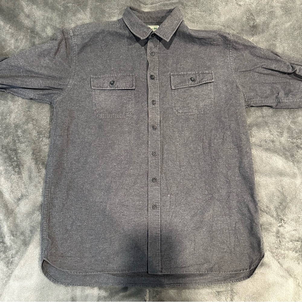 Vintage L.L.Bean Men's‎ Chamois Shirt Grey XLT